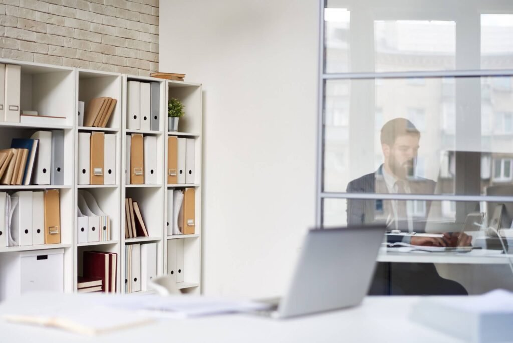 Man working office