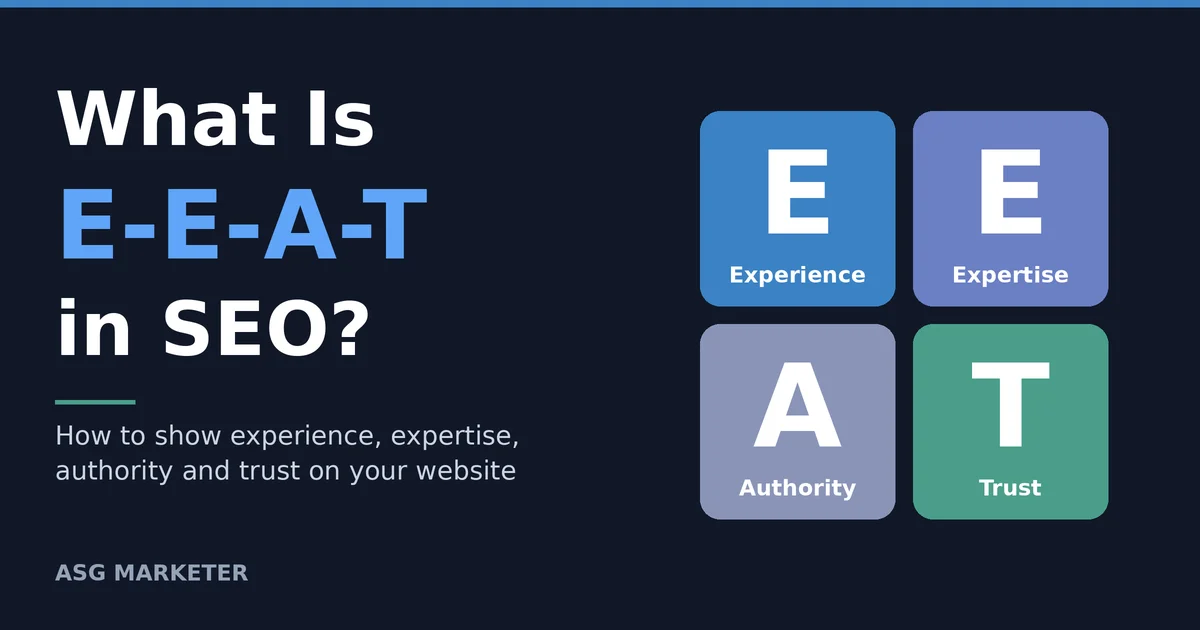 What Is E-E-A-T in SEO and How Can You Show It on Your Website?
